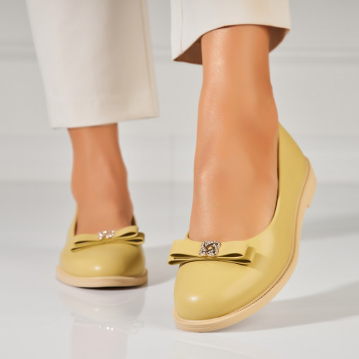 Balerini dama Piele Ecologica Galben Markie - Img 3