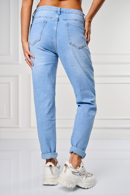 Blugi dama Mom Fit Albastri Laksha - Img 3