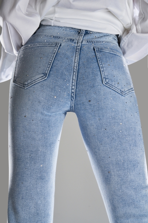 Blugi Damă Skinny Fit Albastri Biana - Img 4