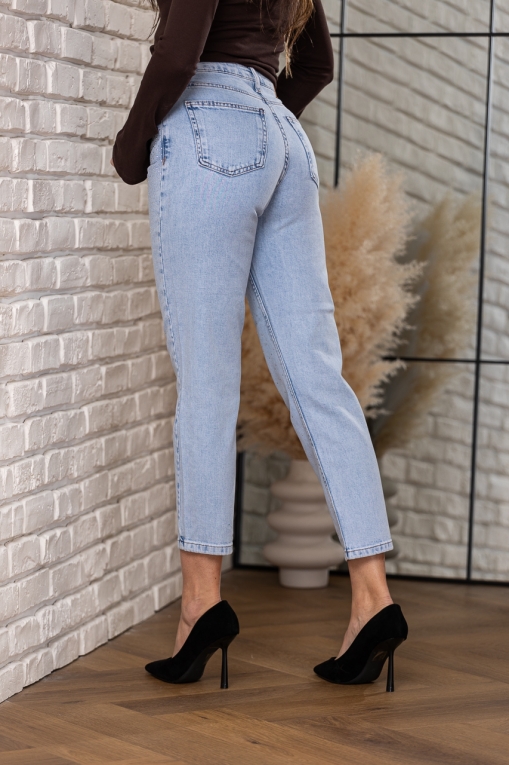 Blugi Mom Fit Albastri Jocelyn2 - Img 4