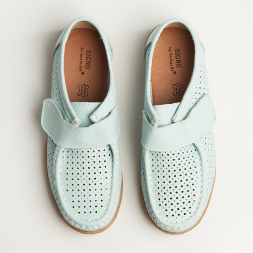 Mocasini dama Piele Naturala Albastri Takari - Img 5