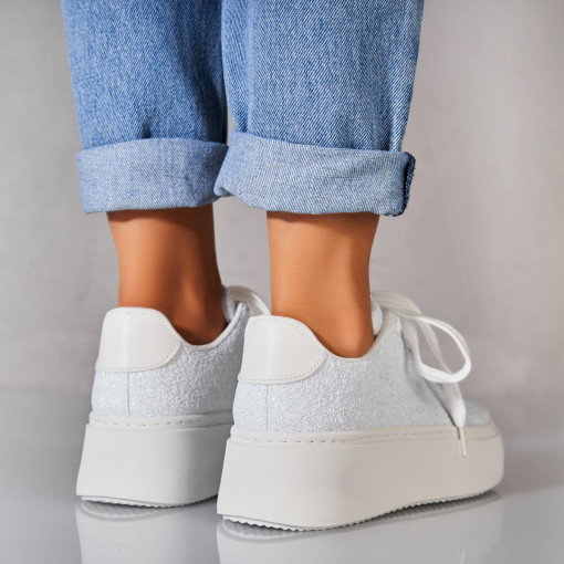 Adidași damă Glitter Alb Aster - Img 3