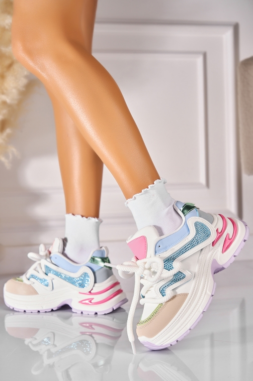 Adidași de damă Piele Ecologica Color Avalia - Img 2