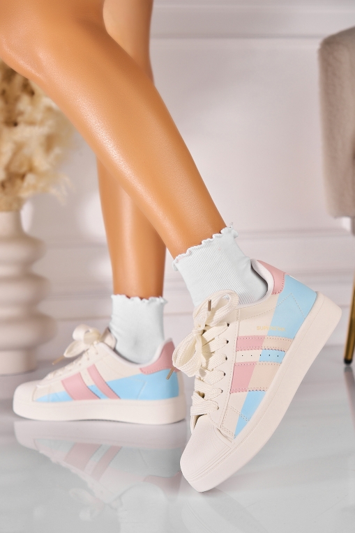 Adidași de damă Piele Ecologica Roz Akeyla - Img 2