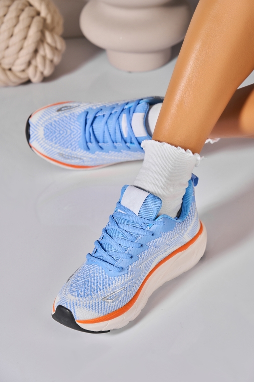 Adidași de damă Textil Albastru Brella - Img 2