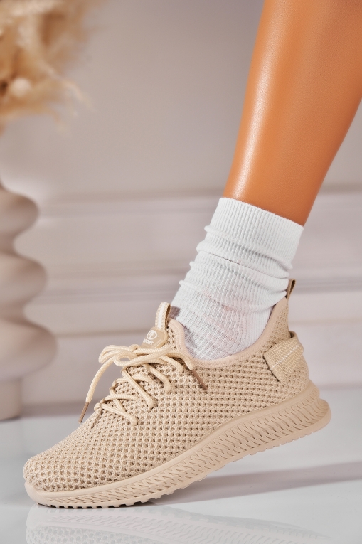 Adidași de damă Textil Bej Jaylie - Img 2