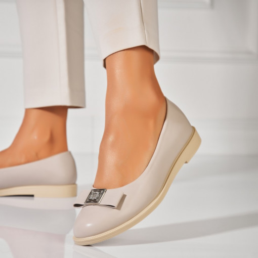 Balerini dama Piele Ecologica Gri Lisha - Img 2