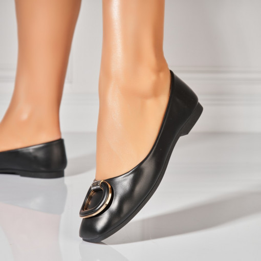 Balerini dama Piele Ecologica Negru Izael - Img 3