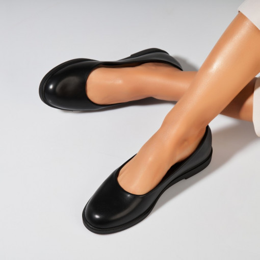 Balerini dama Piele Ecologica Negru Jalecia - Img 3