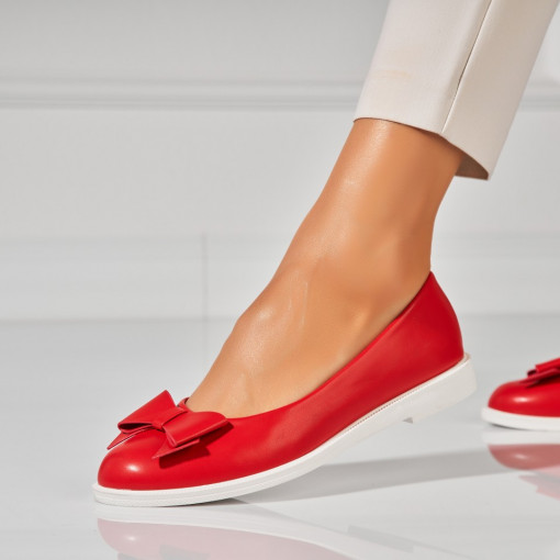 Balerini dama Piele Ecologica Rosu Rydia - Img 2