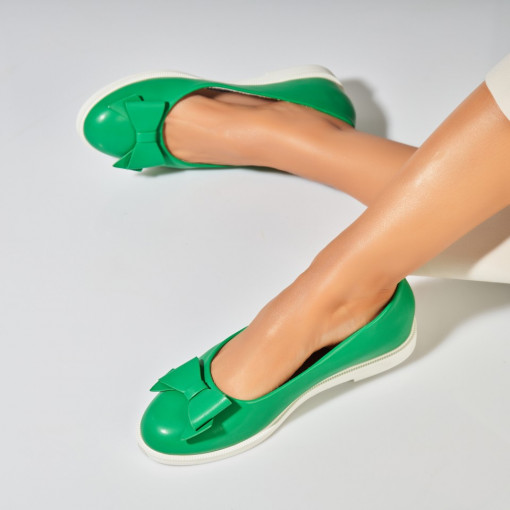 Balerini dama Piele Ecologica Verde Rydia - Img 2