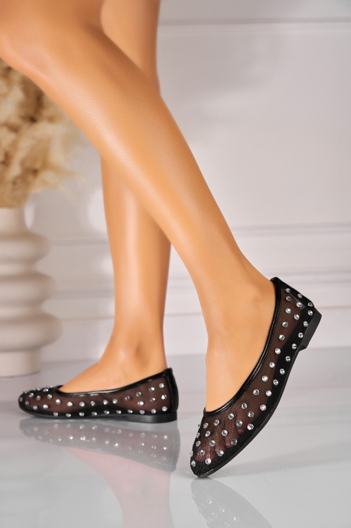 Balerini damă Textil Negri Aksha - Img 2