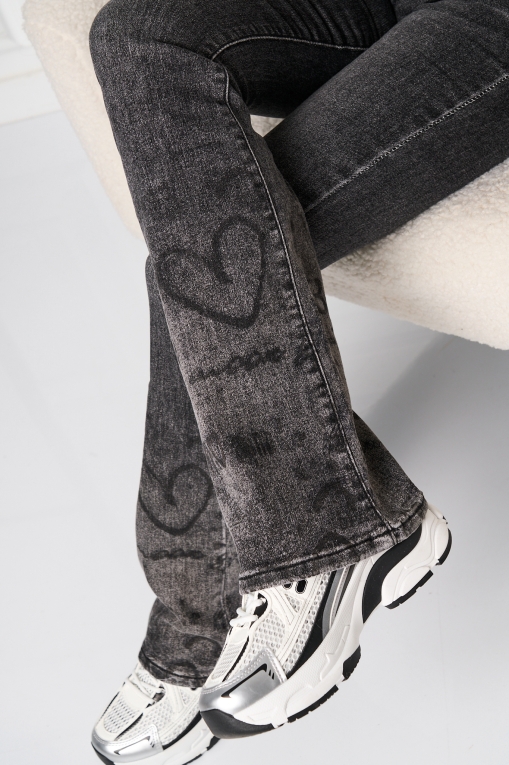 Blugi Damă Evazati Negri Adoria - Img 3