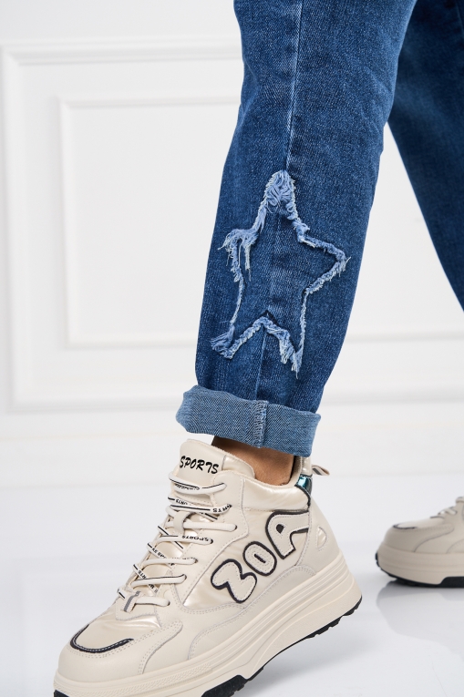 Blugi dama Mom Fit Bleumarin Imelia - Img 2