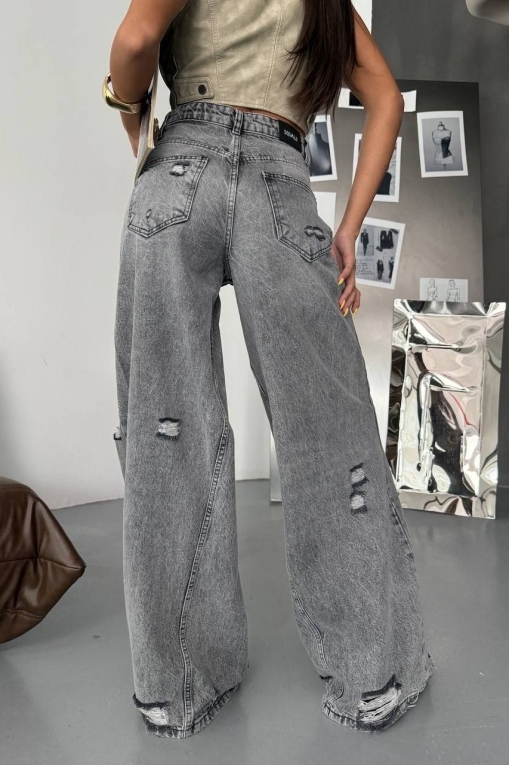 Blugi Damă Oversize Gri Dalisa - Img 2