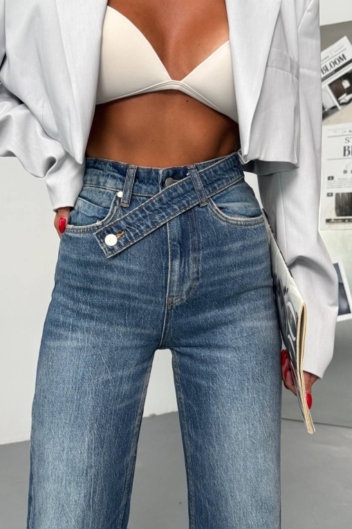 Blugi Regular Fit Albastri Anora - Img 2