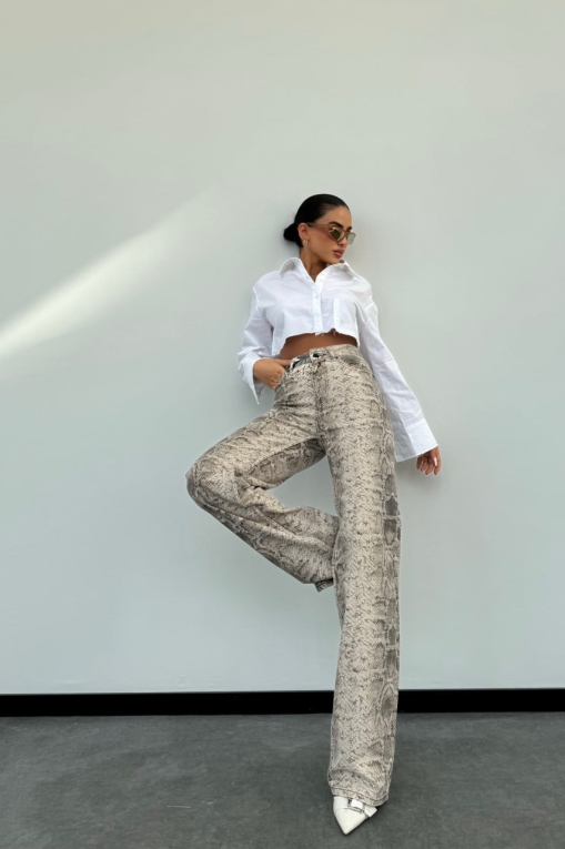 Blugi Regular Fit Animal Print Siena - Img 8