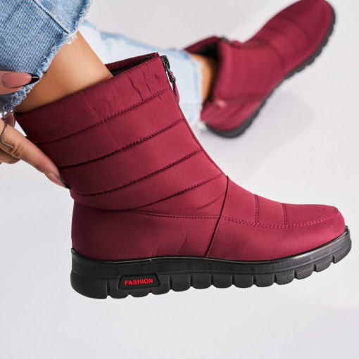 Cizme Dama Imblanite Bordo din Fas Abbey - Img 3