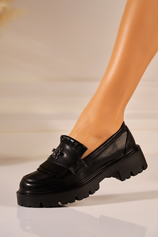 Loafers Dama Piele Ecologica Negri Nashya - Img 3