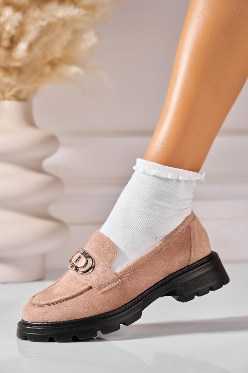 Pantofi dama casual Bej din Piele Ecologica Intoarsa Liliya2 - Img 3