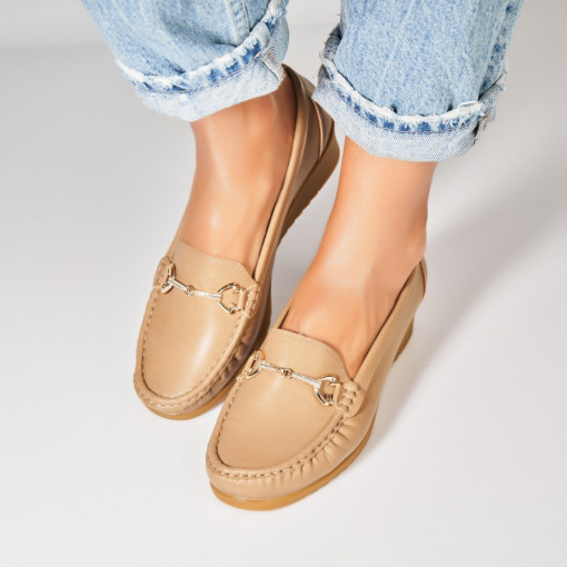 Pantofi dama casual Kaki din Piele Ecologica Aanya - Img 3