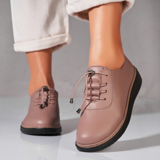Pantofi dama casual Kaki din Piele Ecologica Amyah - Img 3