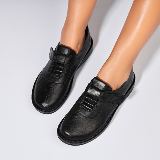Pantofi dama casual Negri din Piele Ecologica Odette - Img 3