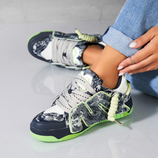 Adidași damă Piele Ecologica Verde Autry - Img 2