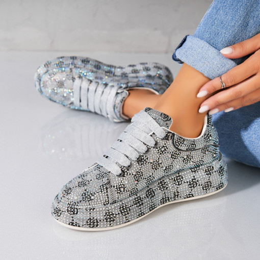 Adidași damă Textil Gri Iryna - Img 3