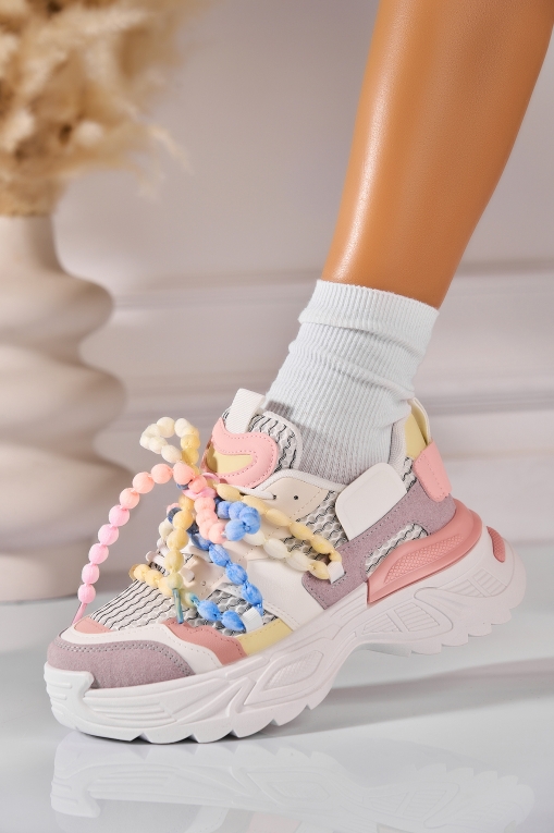 Adidași de damă Piele Ecologica Color Erisha - Img 2