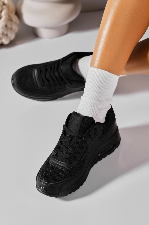 Adidași de damă Piele Ecologica Negru Mayely - Img 2
