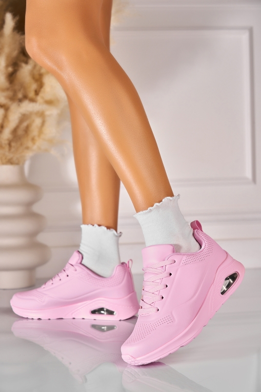 Adidași de damă Piele Ecologica Roz Janeliz - Img 1