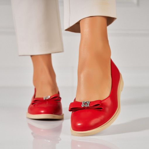 Balerini dama Piele Ecologica Rosu Markie - Img 2