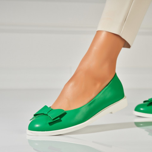 Balerini dama Piele Ecologica Verde Rydia - Img 3