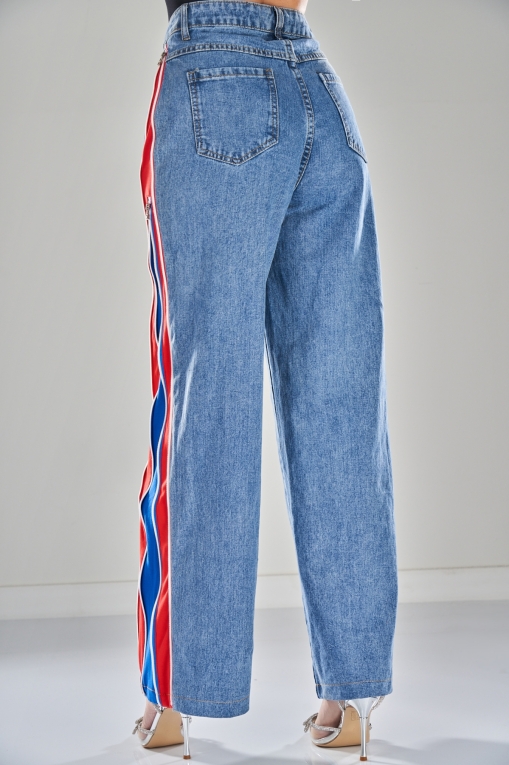 Blugi Damă Oversize Albastri Emiri - Img 2