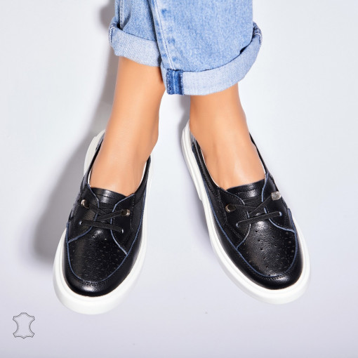 Mocasini dama Piele Naturala Negri Imre - Img 3