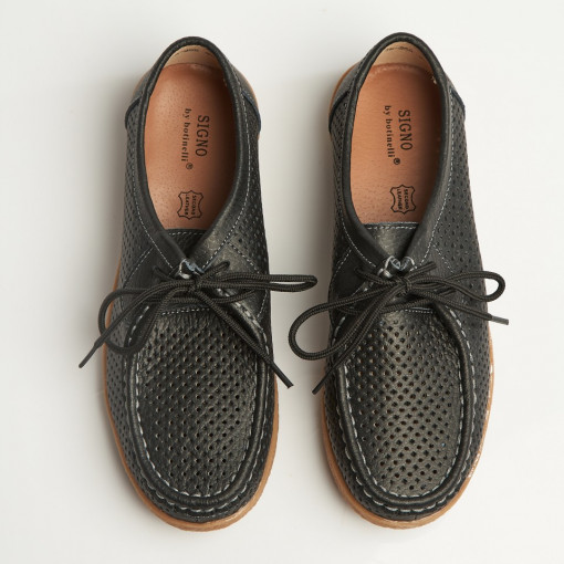 Mocasini dama Piele Naturala Negri Jyana - Img 4