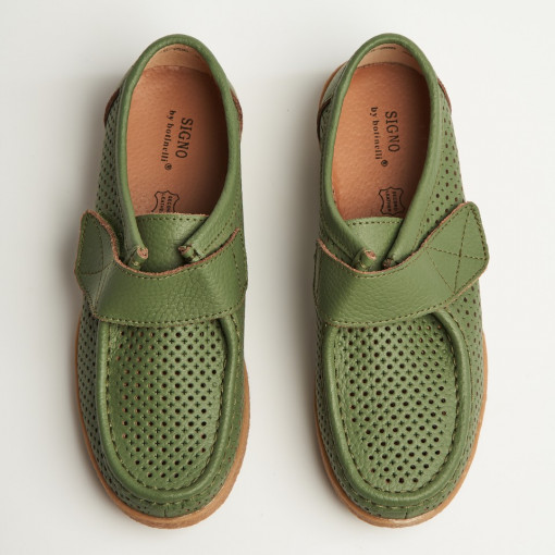 Mocasini dama Piele Naturala Verzi Takari - Img 6