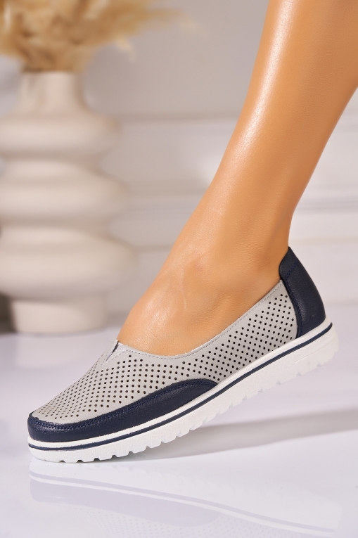 Pantofi dama casual Gri din Piele Ecologica Kaylani - Img 3