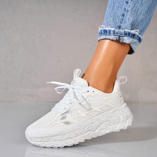 Adidași damă Textil Alb Frimy - Img 2