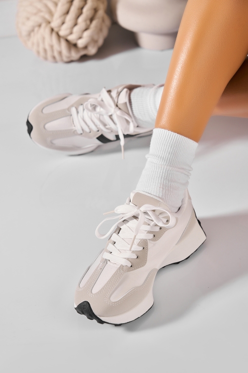 Adidași de damă Piele Ecologica Gri Daneli - Img 3