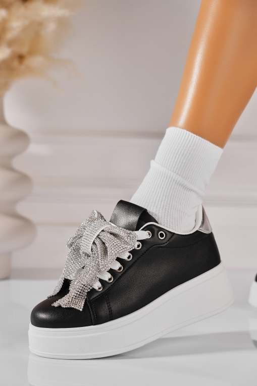 Adidași de damă Piele Ecologica Negru Reiana - Img 4