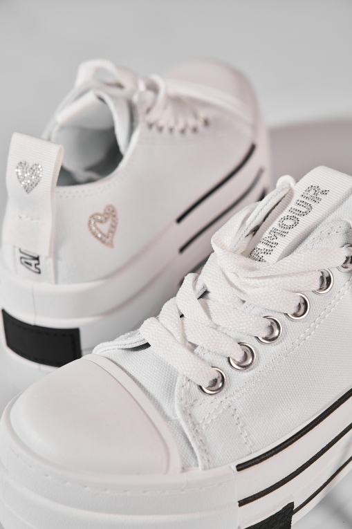 Adidași de damă Textil Alb Kylea - Img 3