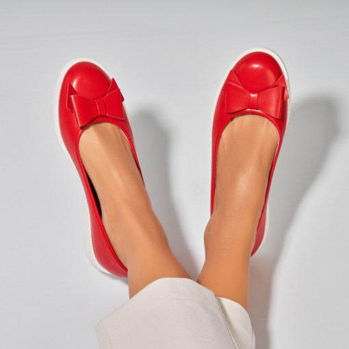 Balerini dama Piele Ecologica Rosu Rydia - Img 3