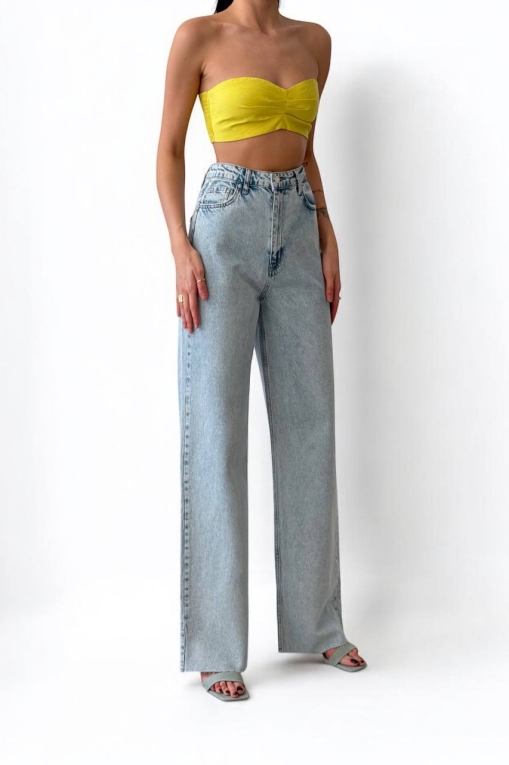 Blugi Damă Evazati Albastri Emerald - Img 2