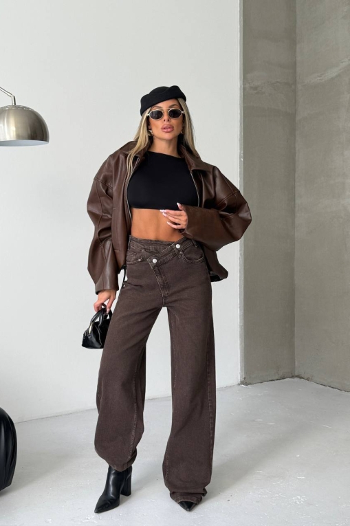 Blugi Damă Oversize Maro Esmae - Img 7