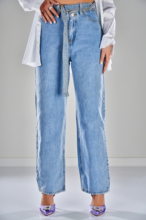 Blugi Regular Fit Albastri Davika - Img 2