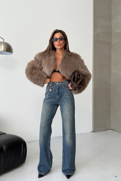 Blugi Regular Fit Albastri Henley - Img 2