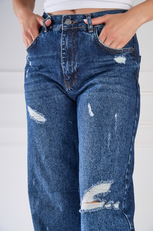 Blugi Regular Fit Bleumarin Raaka - Img 4