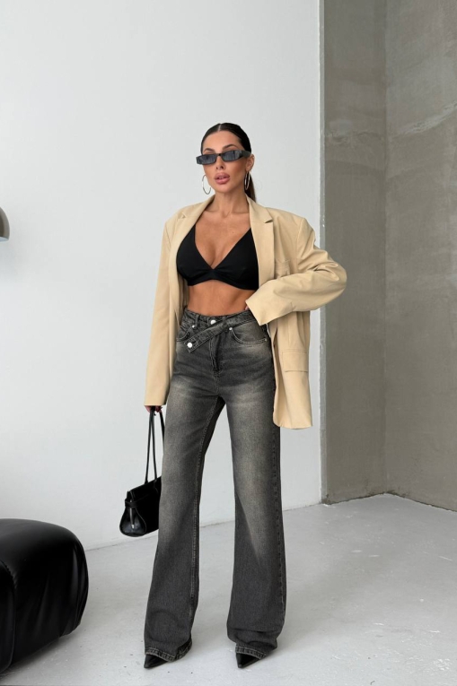 Blugi Regular Fit Negri Rowyn - Img 2